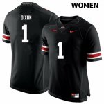 NCAA Ohio State Buckeyes Women's #1 Johnnie Dixon Black Nike Football College Jersey LBG3445QW